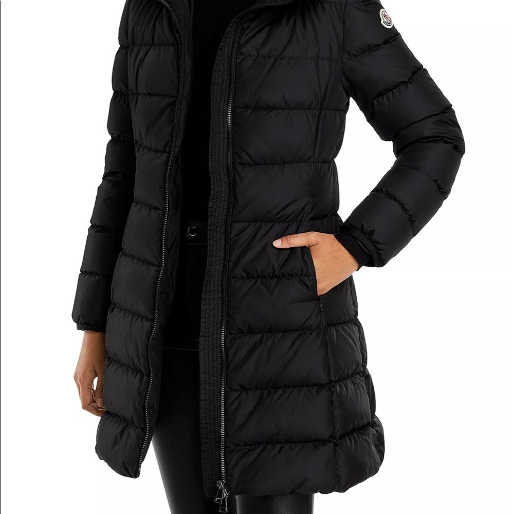 Moncler flammette high neck puffer jacket